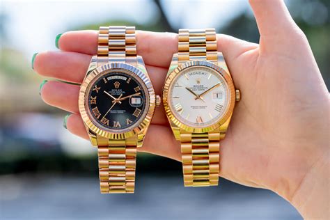 difference between rolex day date and presidential|day date 40 Rolex price.